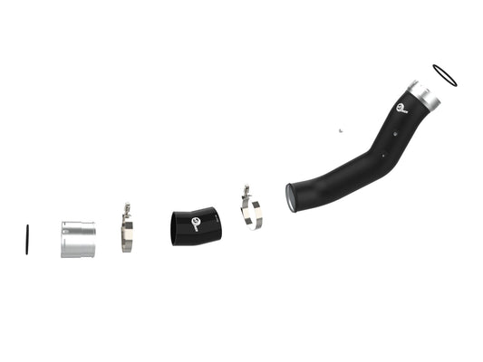 BladeRunner 3-1/2 Inch Aluminum Cold Charge Pipe Black GM Diesel Trucks 24-26 V8-6.6L (td) L5P aFe Power