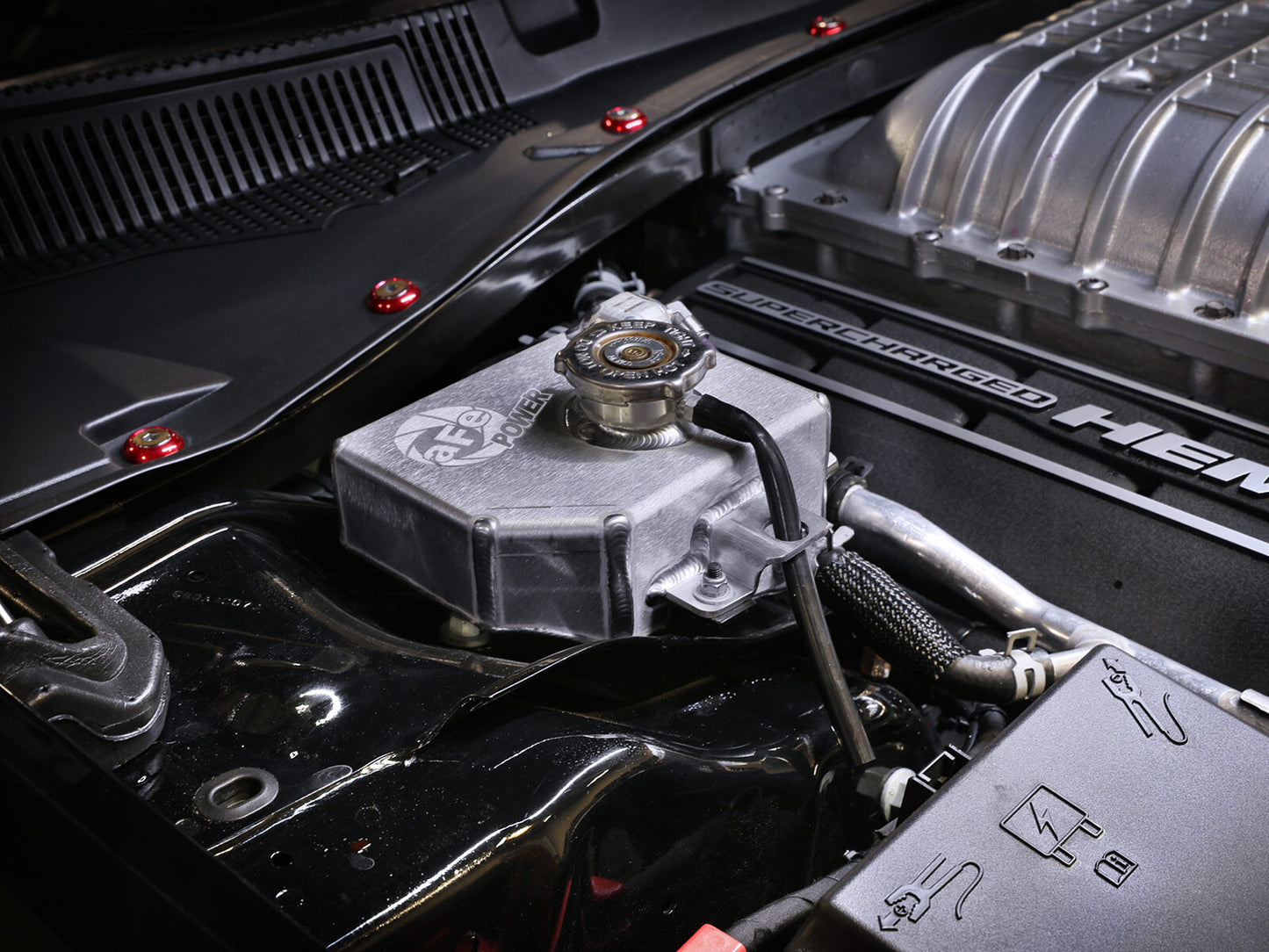 BladeRunner GT Series Supercharger Expansion Tank Dodge Challenger/Charger Hellcat 15-23 V8-6.2L (sc) aFe Power