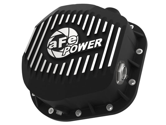 Pro Series Differential Cover Black w/ Machined Fins Ford F-250/F-350/Excursion 86-26 V8 (td) (10.25/10.50-12) aFe Power aFe Power