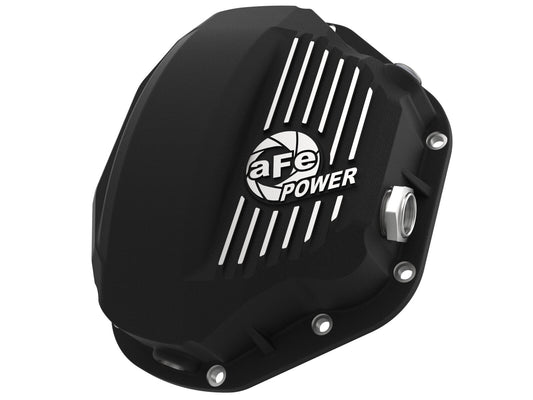 Pro Series Rear Differential Cover Black w/ Machined Fins Dodge Diesel Trucks 94-02 / Ford Diesel Trucks 99-07 aFe Power aFe Power