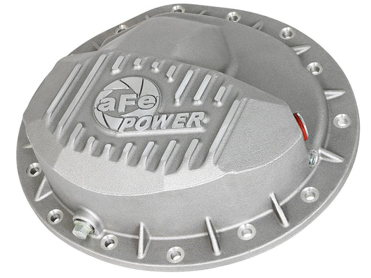 Street Series Front Differential Cover Raw w/ Machined Fins Dodge Diesel Trucks 03-12 L6-5.9/6.7L (td) aFe Power aFe Power