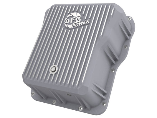 Street Series Transmission Pan Raw w/ Machined Fins GM Diesel Trucks 01-19 V8-6.6L (td) LB7/Lly/Lbz/Lmm/Lml/L5P aFe Power aFe Power
