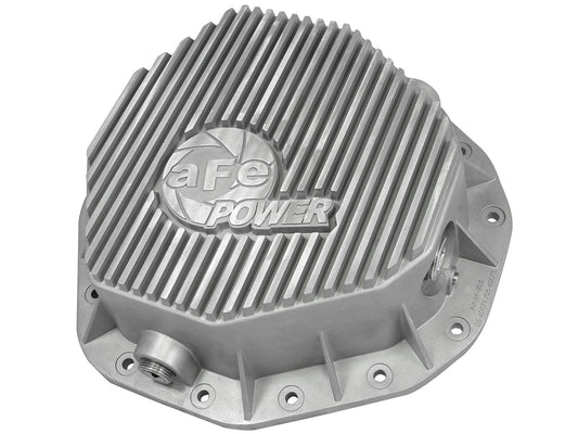 Street Series Rear Differential Cover Raw w/ Machined Fins Dodge Diesel Trucks 03-05 L6-5.9L (td) aFe Power aFe Power