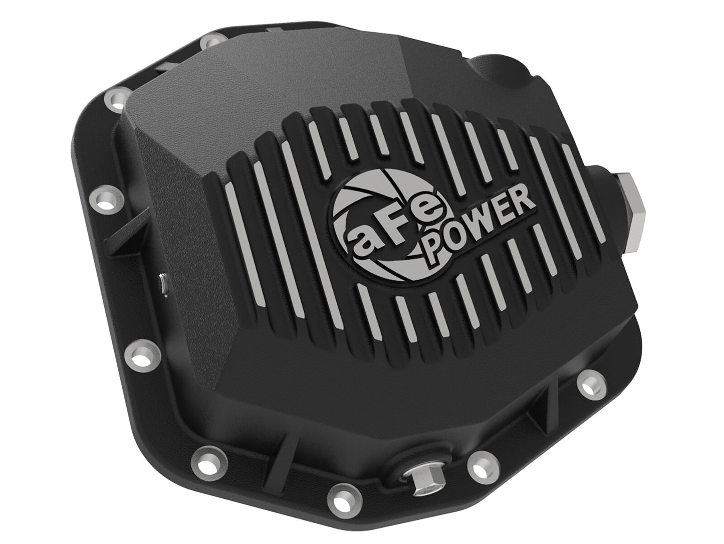 Pro Series Rear Differential Cover Black w/ Machined Fins Jeep Wrangler (Jl) 18-25 L4-2.0L (t)/ V6-3.6L (Dana M220) aFe Power