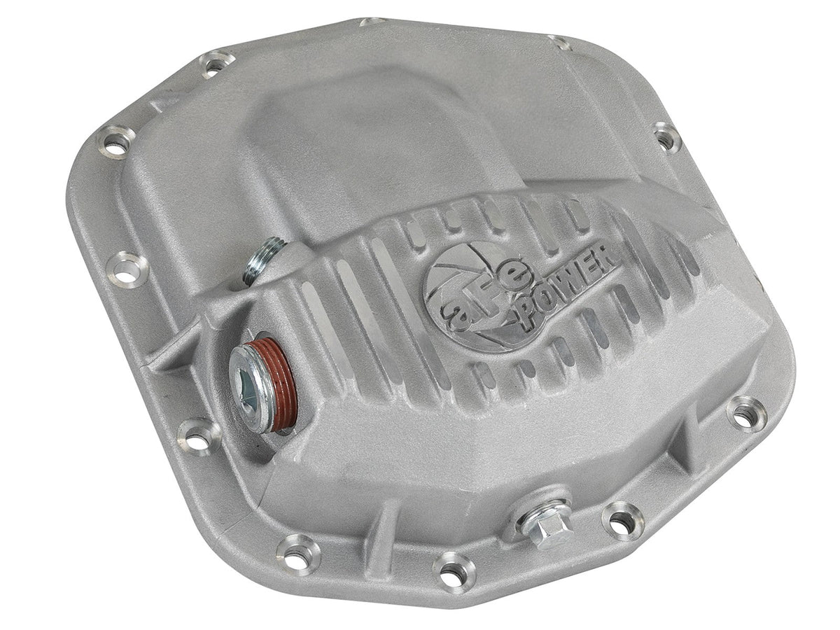 Street Series Front Differential Cover Raw Finish w/ Machined Fins Jeep Wrangler (Jl) 18-23/ Gladiator (Jt) 20-23 (Dana M210) aFe Power aFe Power