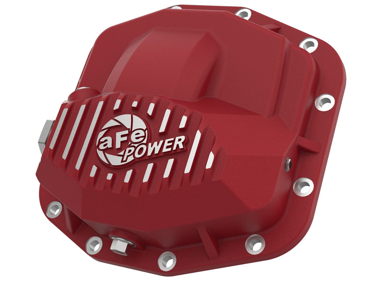 Pro Series Front Differential Cover Red Jeep Wrangler (Jl) 18-23/ Gladiator (Jt) 20-23 (Dana M210) aFe Power aFe Power