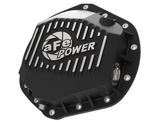 Pro Series Rear Differential Cover Black w/ Machined Fins GM Diesel Trucks 01-19 V8-6.6L (td) LB7/Lly/Lbz/Lmm/Lml/L5P aFe Power aFe Power