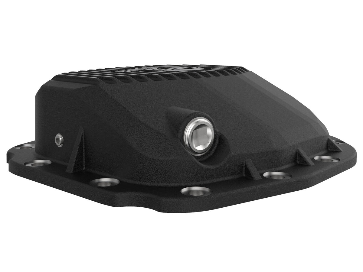 Pro Series Rear Differential Cover Black w/ Machined Fins Ford F-150 15-23 (Super 8.8-12) aFe Power aFe Power