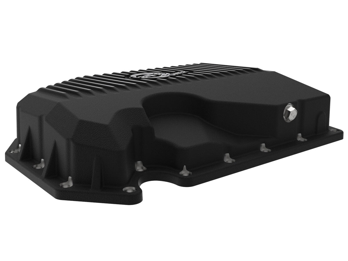 Pro Series Engine Oil Pan Black w/ Machined Fins VW Cars 05-21 L4-1.8/2.0L aFe Power aFe Power