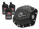 Pro Series Rear Differential Cover Black w/ Machined Fins & Gear Oil Ford Bronco 21-23 L4-2.3L (t)/V6-2.7L (t) (Dana M220) aFe Power aFe Power