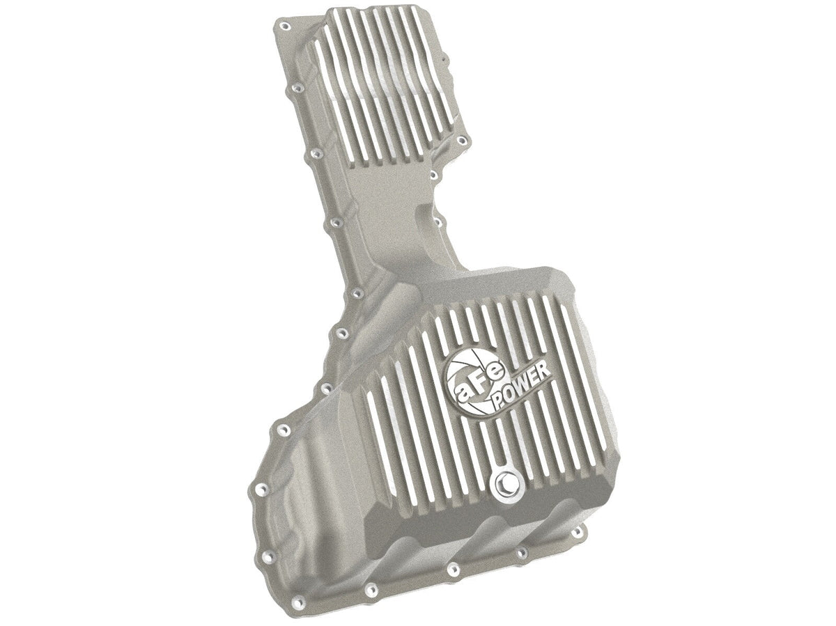 Street Series Engine Oil Pan Raw w/ Machined Fins GM Diesel Trucks 17-19 V8-6.6L (td) L5P aFe Power aFe Power