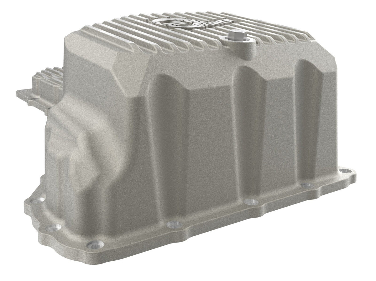 Street Series Engine Oil Pan Raw w/ Machined Fins GM Diesel Trucks 17-19 V8-6.6L (td) L5P aFe Power aFe Power