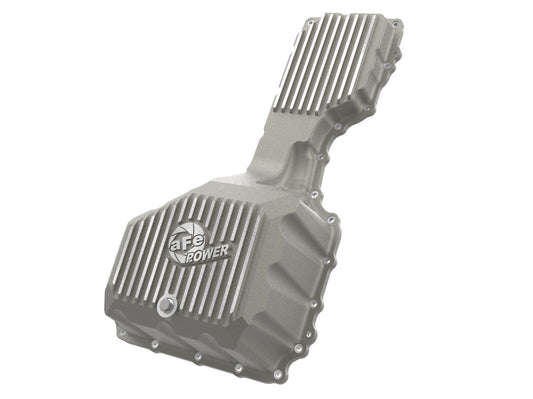Street Series Engine Oil Pan Raw w/ Machined Fins GM Diesel Trucks 20-26 V8-6.6L (td) L5P aFe Power aFe Power