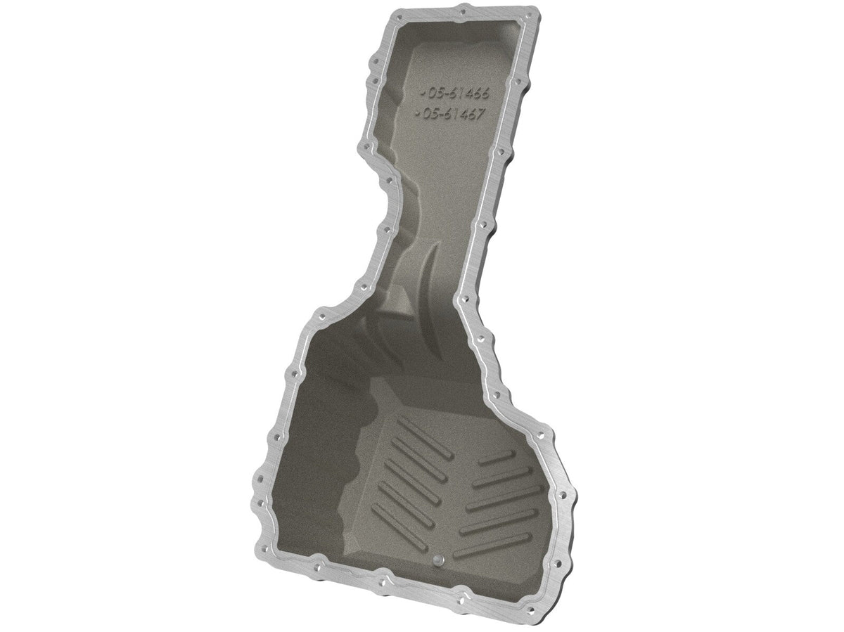Pro Series Engine Oil Pan Black w/ Machined Fins GM Diesel Trucks 20-26 V8-6.6L (td) L5P aFe Power aFe Power