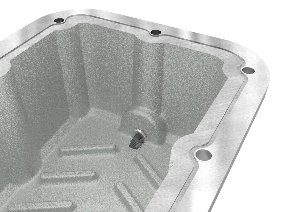 Street Series Engine Oil Pan Raw w/ Machined Fins Jeep Wrangler (Jl) 18-26 L4-2.0L (t) aFe Power aFe Power