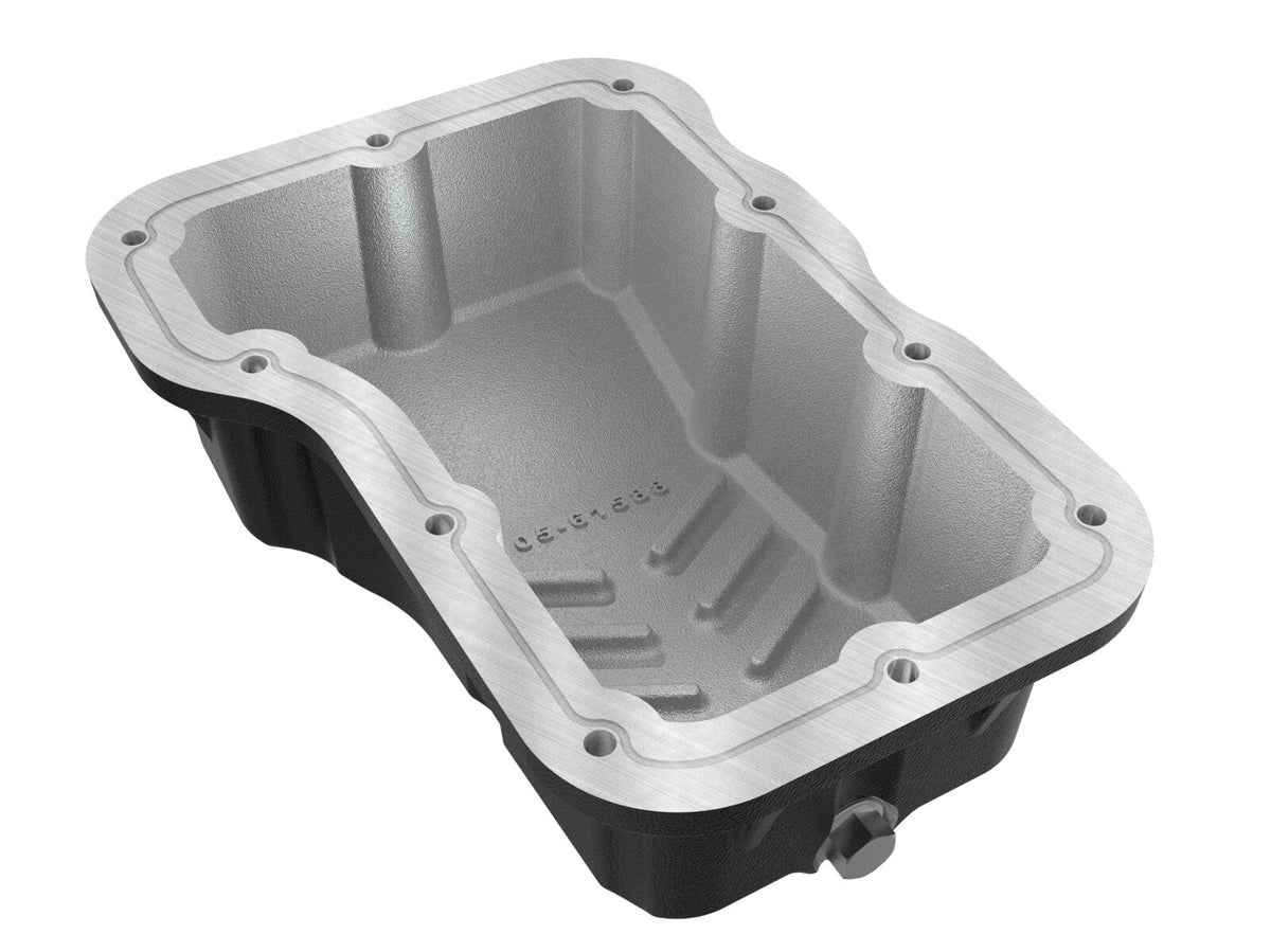 Pro Series Engine Oil Pan Black w/ Machined Fins Jeep Wrangler (Jl) 18-26 L4-2.0L (t) aFe Power aFe Power