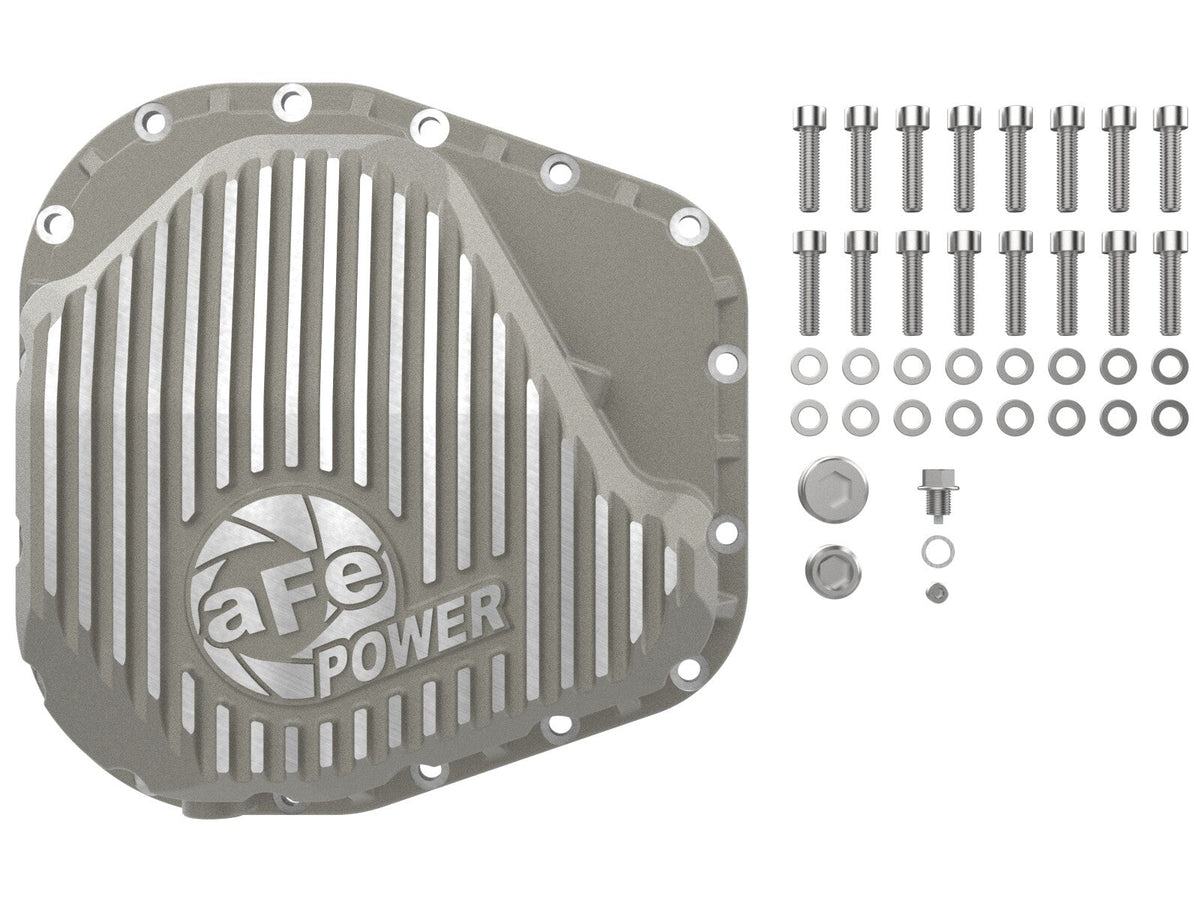 Street Series Rear Differential Cover Raw w/ Machined Fins Ford F-250/350 23-26 V8 (Sterling 11.6) aFe Power aFe Power