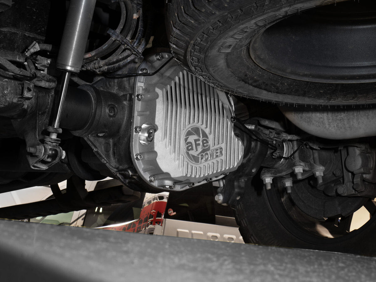 Street Series Rear Differential Cover Raw w/ Machined Fins Ford F-250/350 23-26 V8 (Sterling 11.6) aFe Power aFe Power