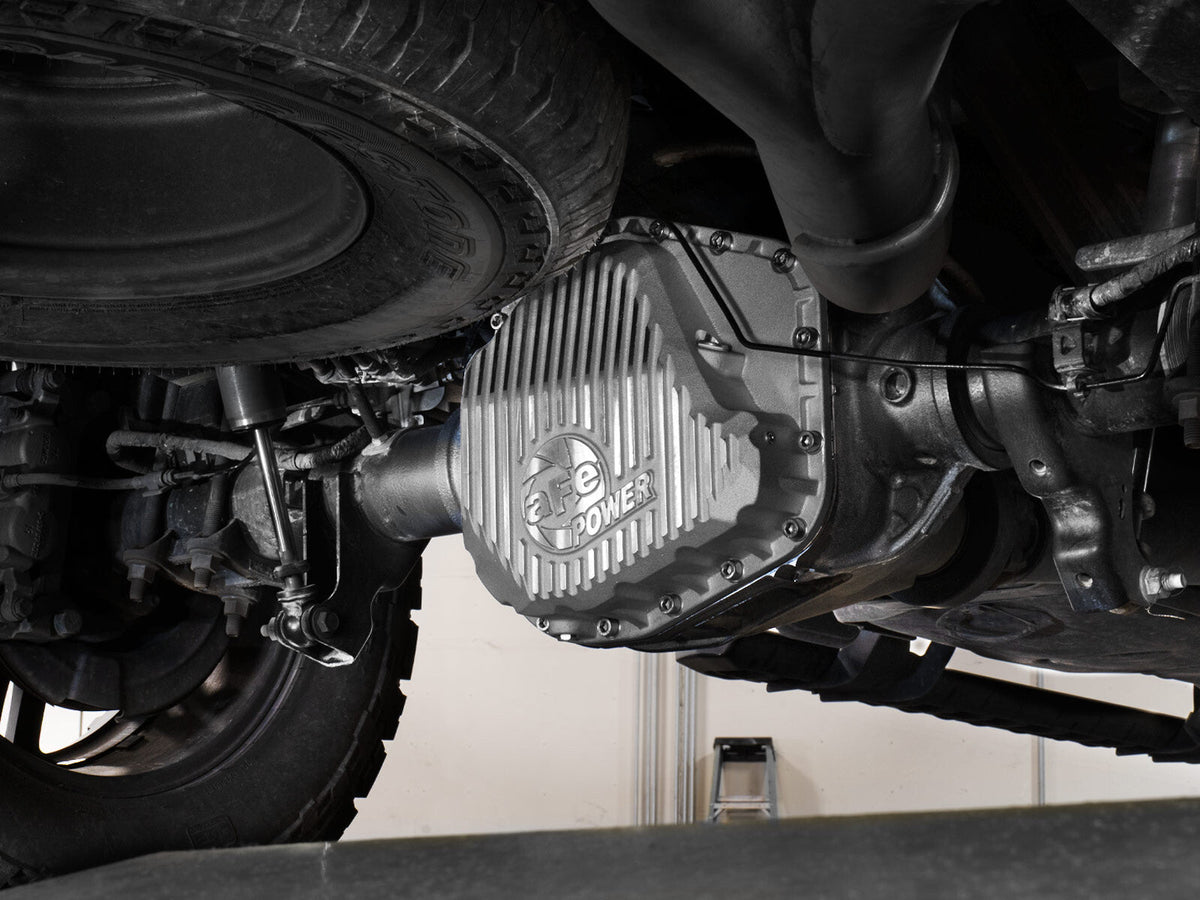 Street Series Rear Differential Cover Raw w/ Machined Fins Ford F-250/350 23-26 V8 (Sterling 11.6) aFe Power aFe Power