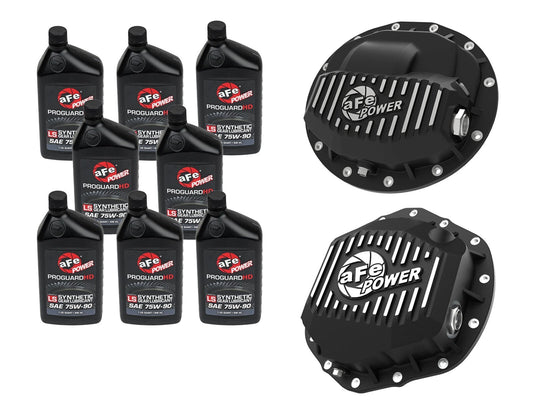 Front & Rear Diff Guard Package w/ Oil Ram Diesel Trucks 19-26 L6-6.7L (td) aFe Power aFe Power