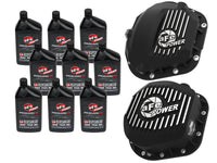 Front & Rear Diff Guard Package w/ Oil Ford Diesel Trucks 17-22 V8 (Dana Super 60 & Sterling 10.5-12) aFe Power