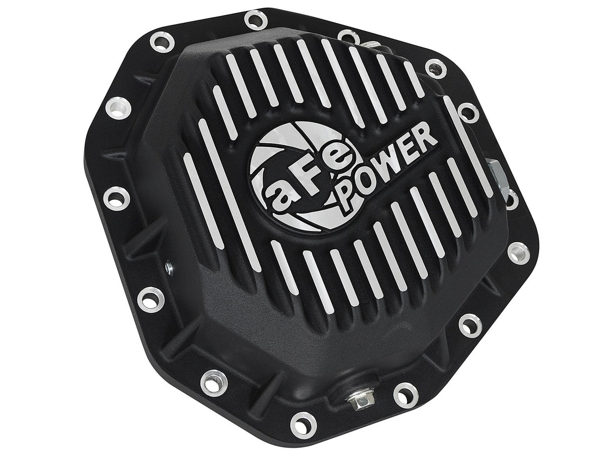 Front & Rear Diff Guard Package w/ Oil Ford Diesel Trucks 17-22 V8 (Dana Super 60 & Dana M275-14) aFe Power aFe Power