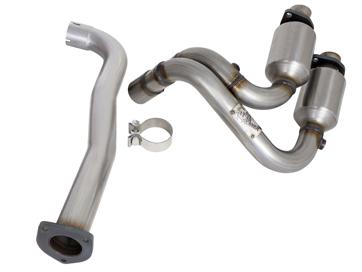 Direct Fit 409 Stainless Steel Front Catalytic Converter Jeep Wrangler (TJ) 00-03 L6-4.0L aFe Power aFe Power