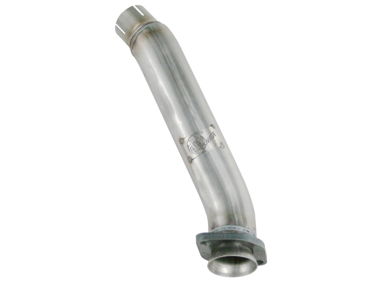 Twisted Steel 2-1/2 Inch Aluminized Steel Loop-Delete Downpipe Jeep Wrangler (JK) 12-18 V6-3.6L aFe Power aFe Power