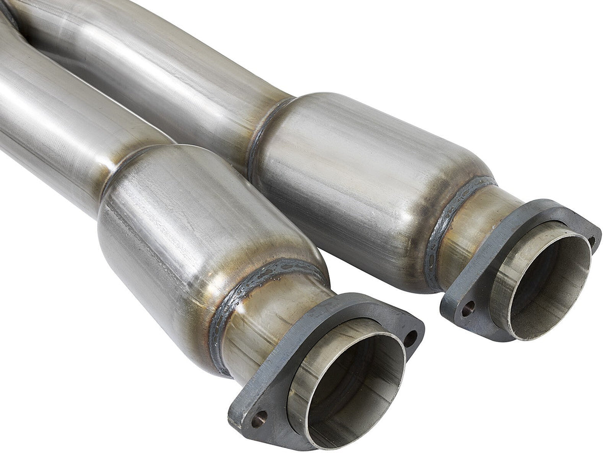 Twisted Steel X-Pipe 3 Inch 304 Stainless Steel w/ Cat Chevrolet Corvette (C7) & Z06 14-19 V8-6.2L/6.2L (sc) aFe Power aFe Power