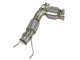 Twisted Steel Downpipe 3 to 2-3/4 Inch 304 Stainless Steel w/ Cat Mini Cooper S (F55/F56/F57) 15-19 L4-2.0L (t) B46 aFe Power aFe Power