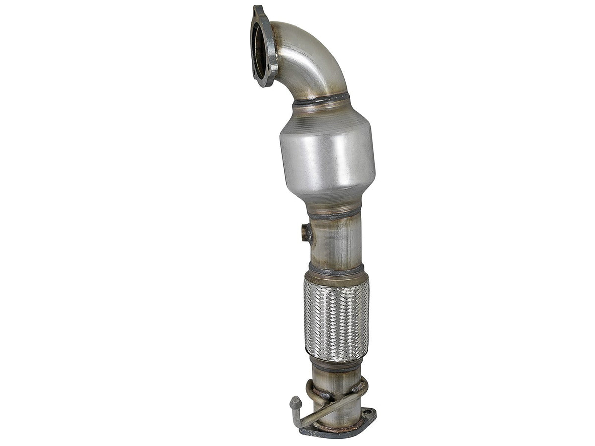 Twisted Steel Downpipe 2-1/2 Inch 304 Stainless Steel w/ Cat Hyundai Elantra 17-19 L4-1.6L (t) aFe Power aFe Power