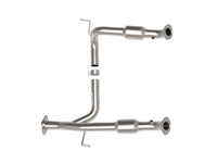 Twisted Steel Y-Pipe 2 to 3 Inch 409 Stainless Steel w/ Cat Toyota Tacoma 05-15 V6-4.0L aFe Power aFe Power