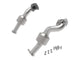 Twisted Steel Downpipe 2-1/2 to 2-1/4 Inch 409 Stainless Steel w/ Cat Toyota Tacoma 16-19 V6-3.5L aFe Power aFe Power