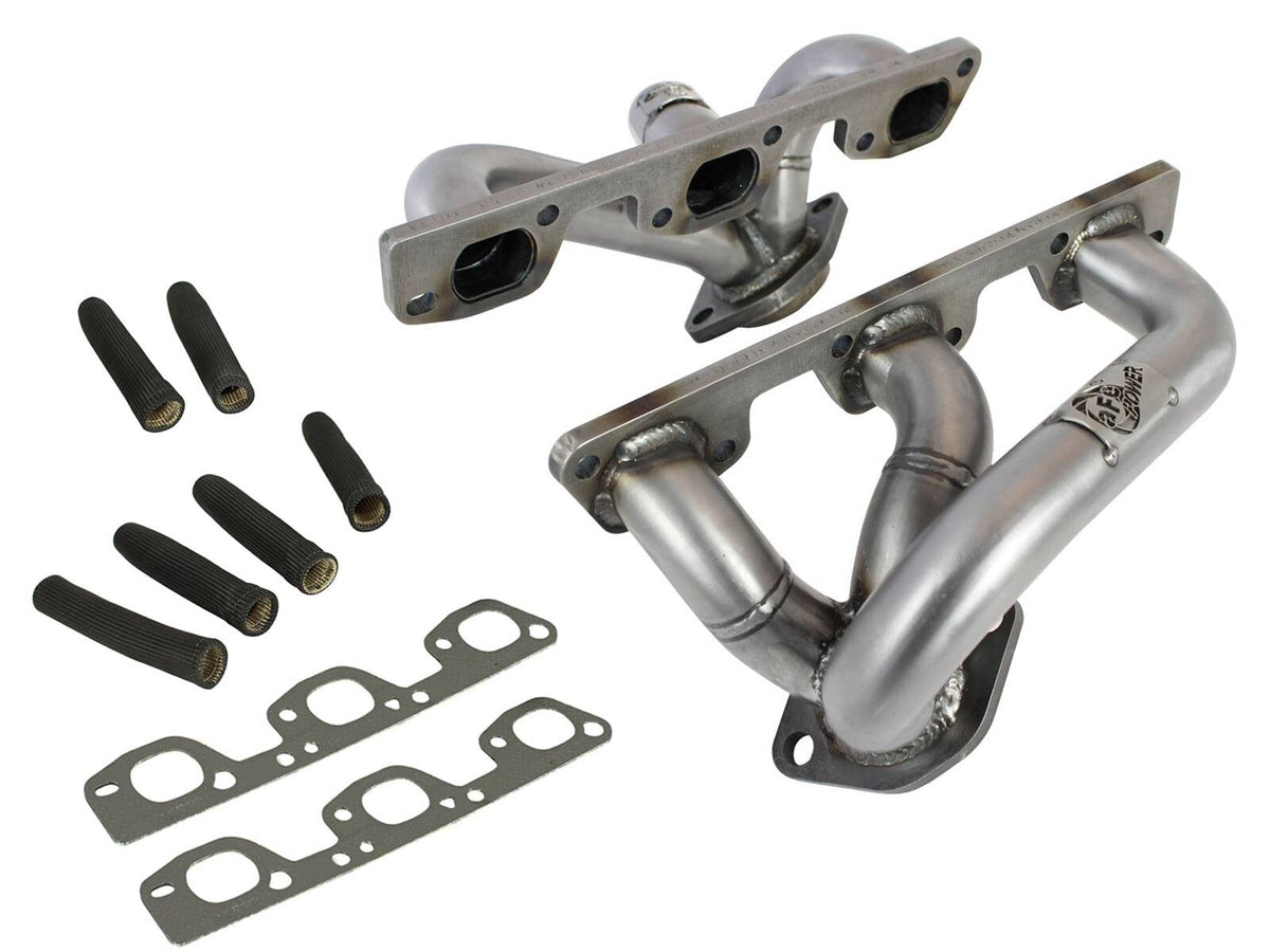 Twisted Steel 409 Stainless Steel Short Tube Header Jeep Wrangler (JK) 07-11 V6-3.8L w/ Gasket Or Seal aFe Power aFe Power
