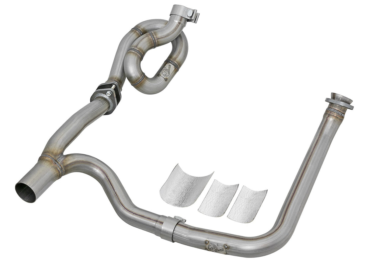 Twisted Steel 409 Stainless Steel Loop-Relocation & Y-Pipe Performance Package Jeep Wrangler (JK) 12-18 V6-3.6L aFe Power aFe Power