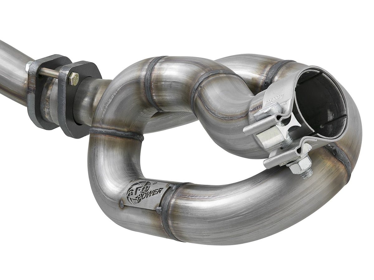 Twisted Steel 409 Stainless Steel Loop-Relocation & Y-Pipe Performance Package Jeep Wrangler (JK) 12-18 V6-3.6L aFe Power aFe Power