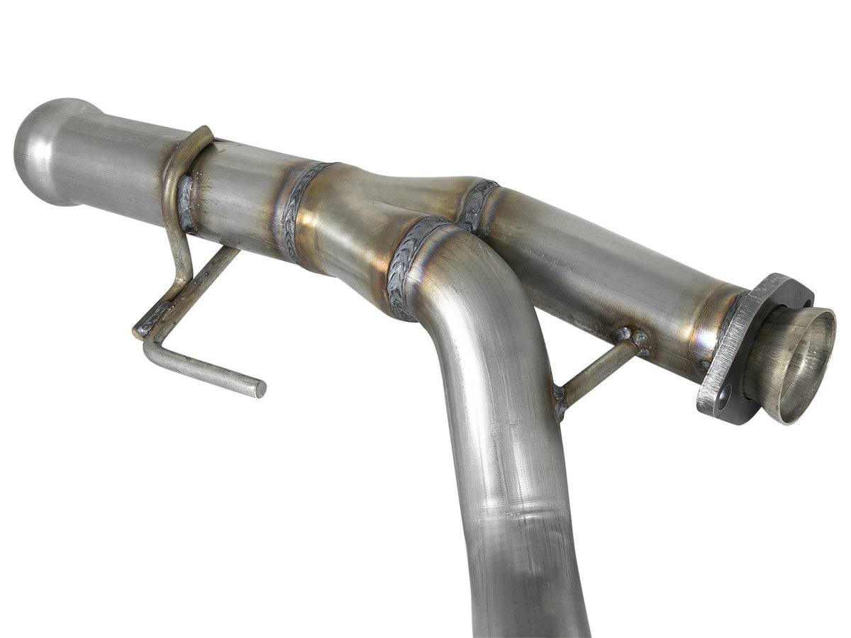 Twisted Steel 2-1/4 Inch to 2-1/2 Inch 409 Stainless Steel Street Series Y-Pipe Jeep Wrangler (Jl) 18-26/ Gladiator (Jt) 20-26 V6-3.6L aFe Power aFe Power