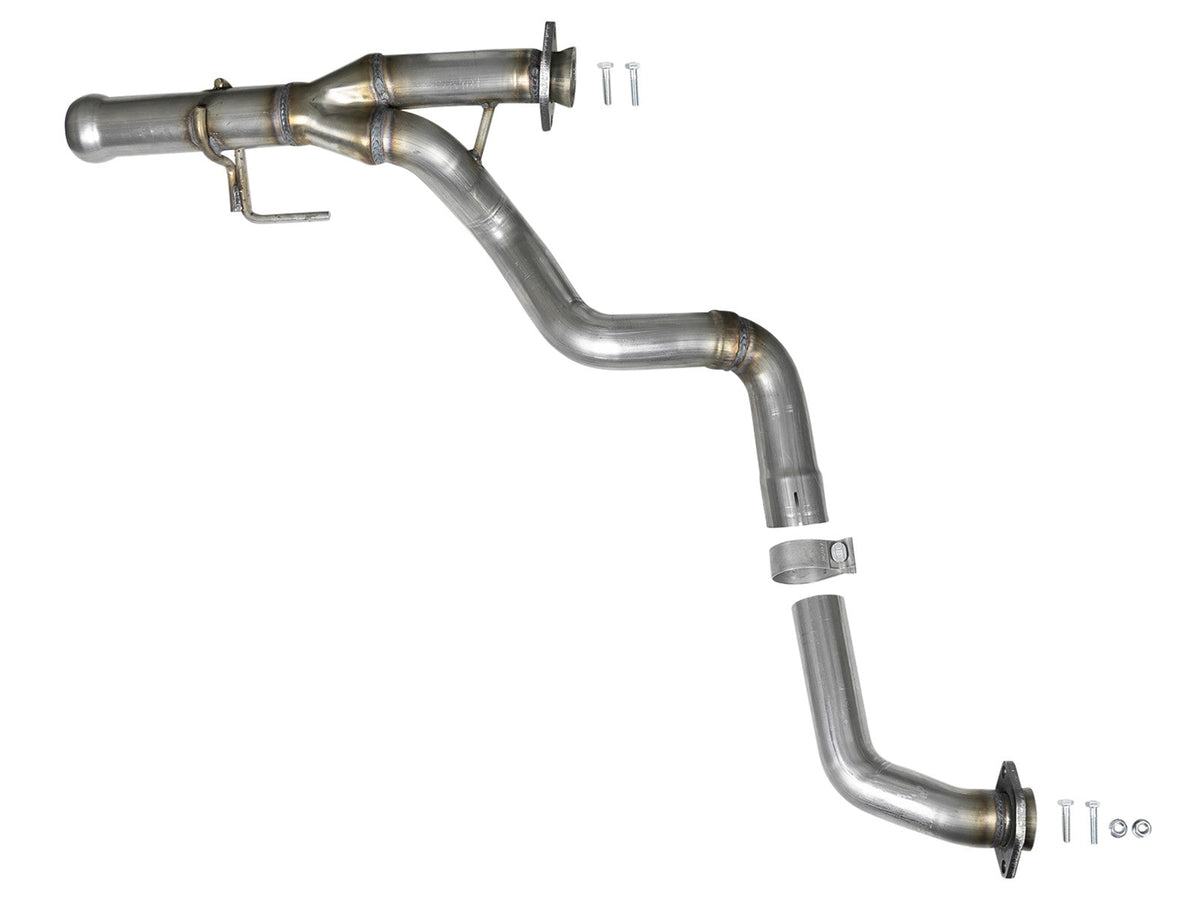 Twisted Steel 2-1/4 Inch to 2-1/2 Inch 409 Stainless Steel Street Series Y-Pipe Jeep Wrangler (Jl) 18-26/ Gladiator (Jt) 20-26 V6-3.6L aFe Power aFe Power
