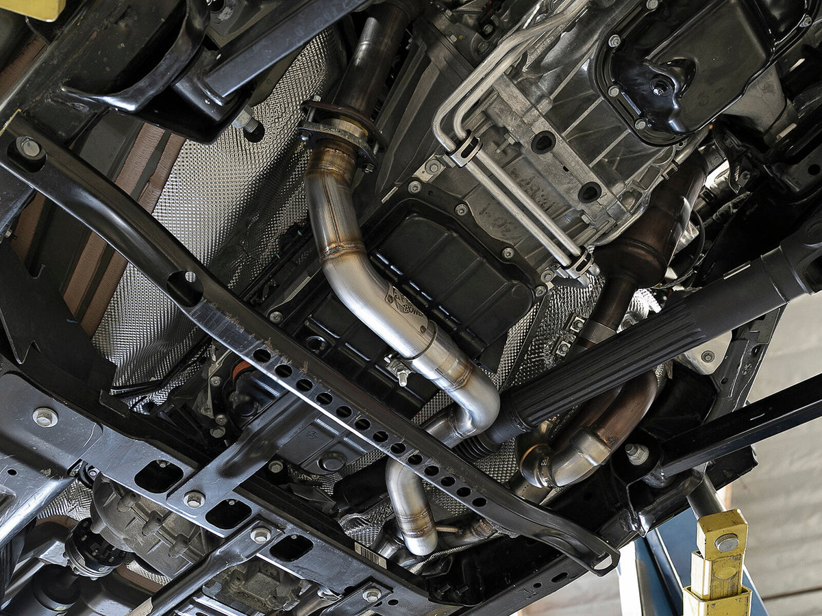 Twisted Steel 2-1/4 Inch to 2-1/2 Inch 409 Stainless Steel Street Series Y-Pipe Jeep Wrangler (Jl) 18-26/ Gladiator (Jt) 20-26 V6-3.6L aFe Power aFe Power