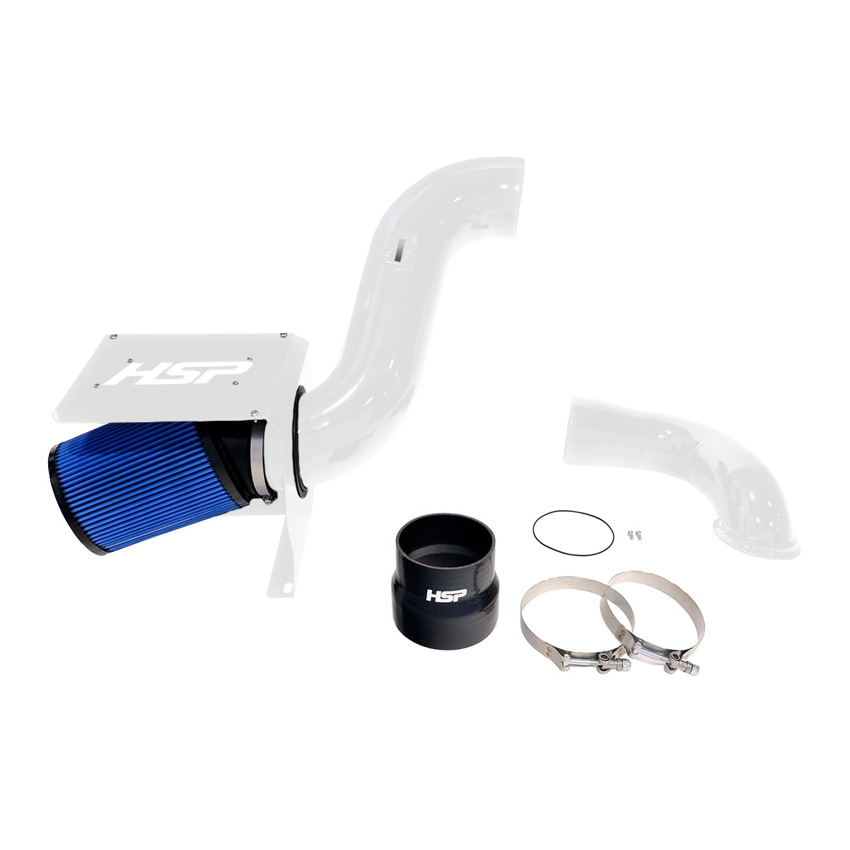 2007.5-2010 Silverado/Sierra 2500/3500 Cold Air Intake Bundle Polar White HSP - HSP Diesel