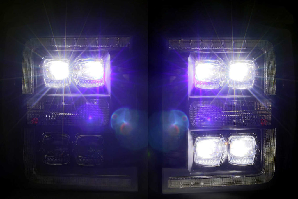 FORD SUPER DUTY (11-16): ALPHAREX NOVA HEADLIGHTS LED Projector Headlights Driven Light Group