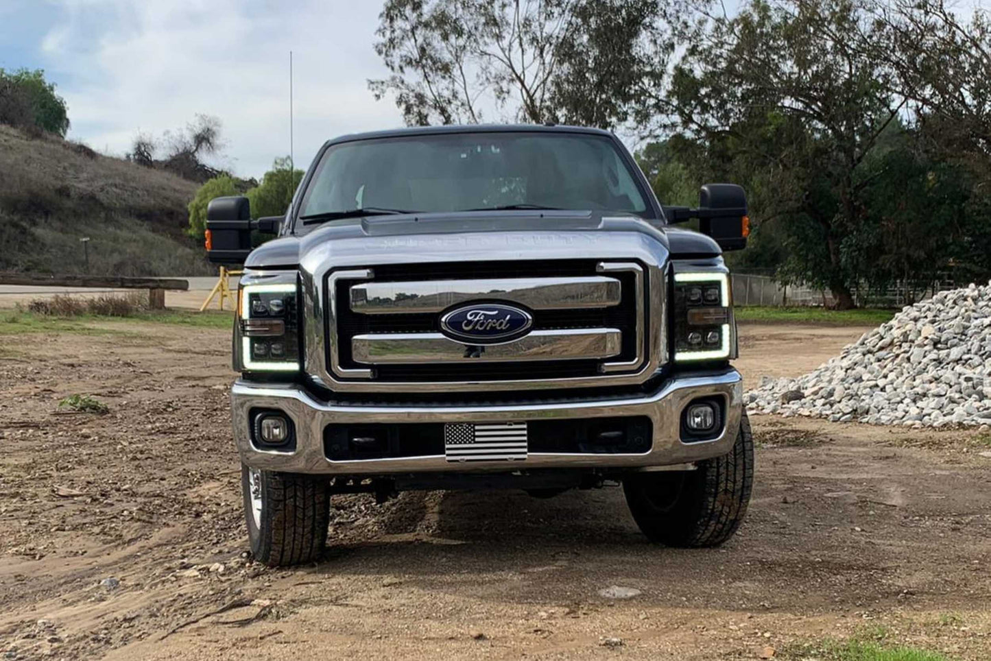 FORD SUPER DUTY (11-16): ALPHAREX NOVA HEADLIGHTS LED Projector Headlights Driven Light Group