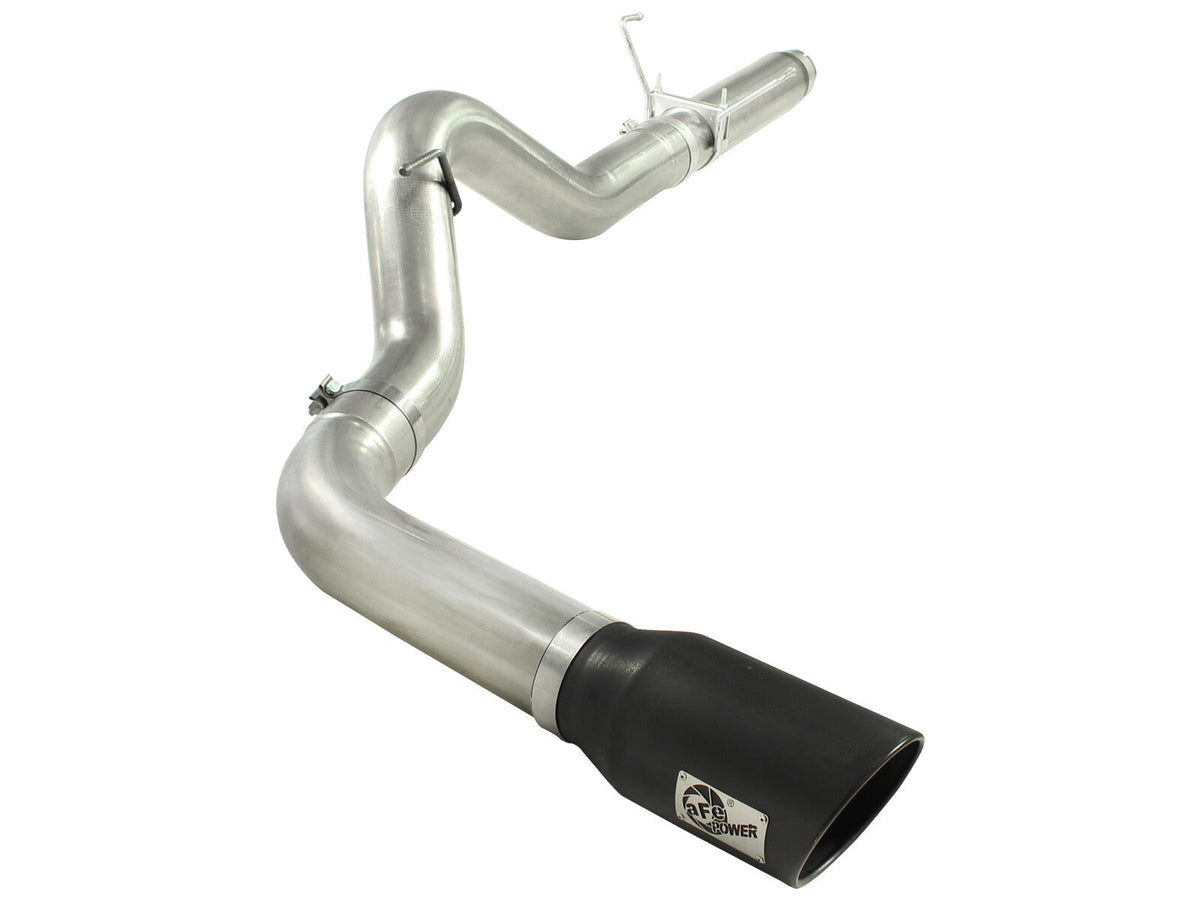 Atlas 5 Inch Aluminized Steel Dpf-Back Exhaust System w/Black Tip Dodge Diesel Trucks 07.5-12 L6-6.7L (td) aFe Power aFe Power