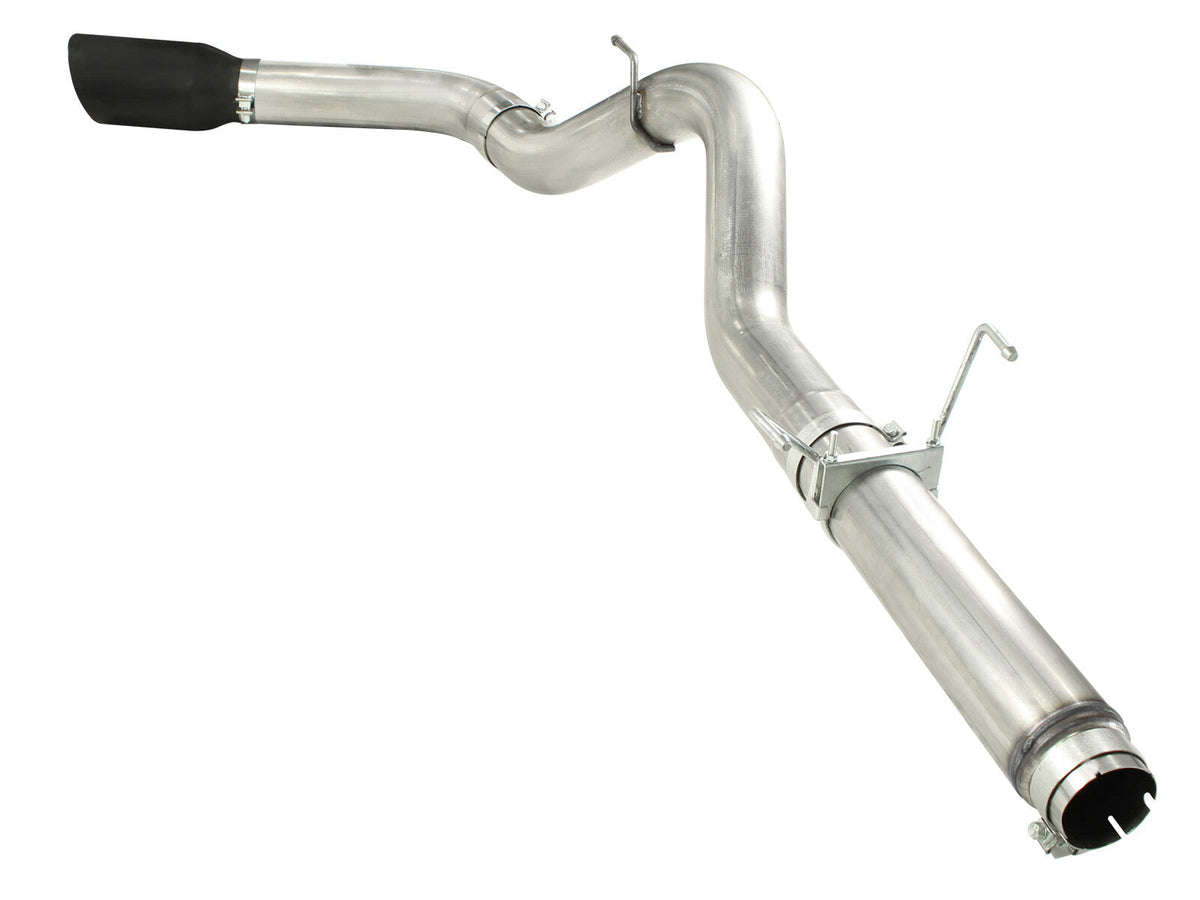 Atlas 5 Inch Aluminized Steel Dpf-Back Exhaust System w/Black Tip Dodge Diesel Trucks 07.5-12 L6-6.7L (td) aFe Power aFe Power
