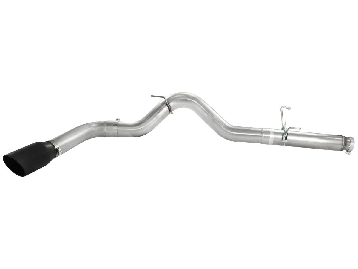 Atlas 5 Inch Aluminized Steel Dpf-Back Exhaust System w/Black Tip Dodge Diesel Trucks 07.5-12 L6-6.7L (td) aFe Power aFe Power