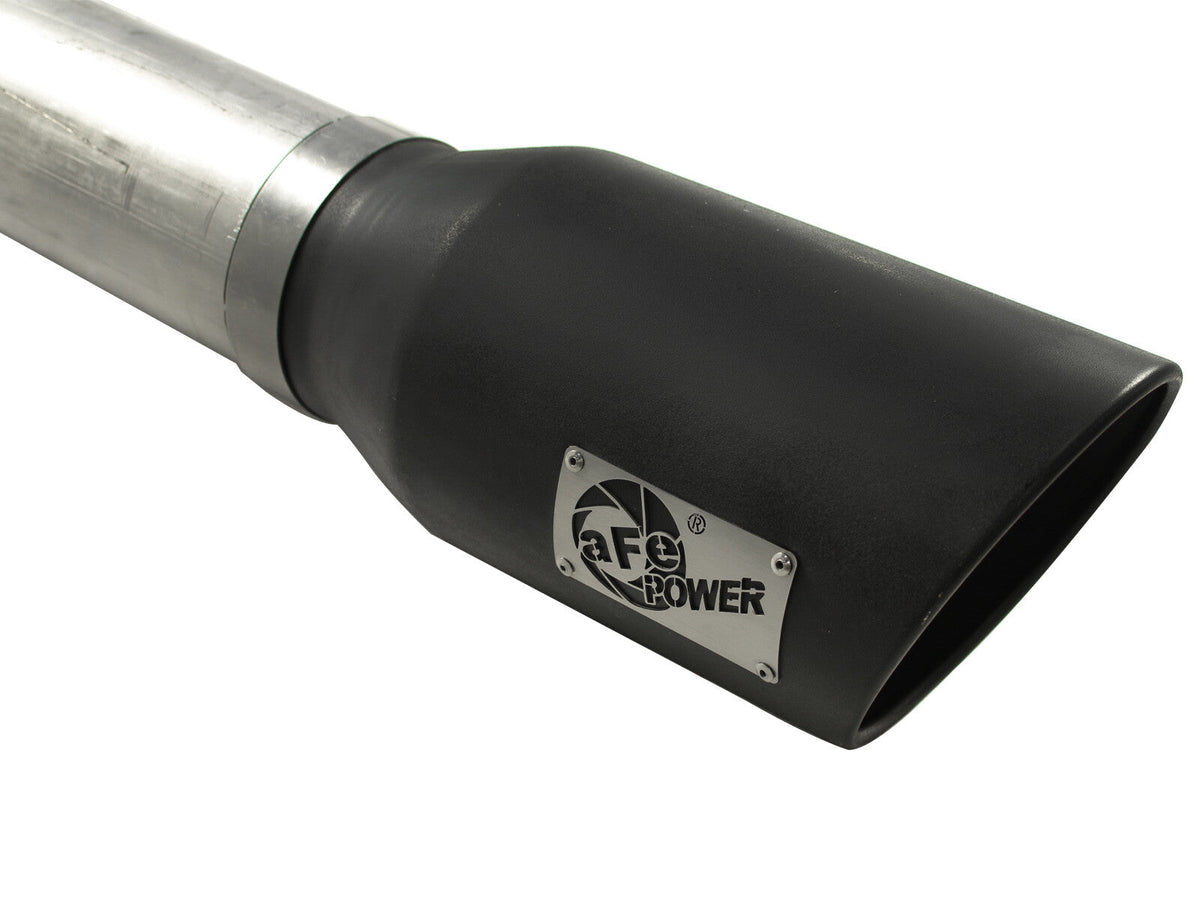 Atlas 5 Inch Aluminized Steel Dpf-Back Exhaust System w/Black Tip Dodge Diesel Trucks 07.5-12 L6-6.7L (td) aFe Power aFe Power