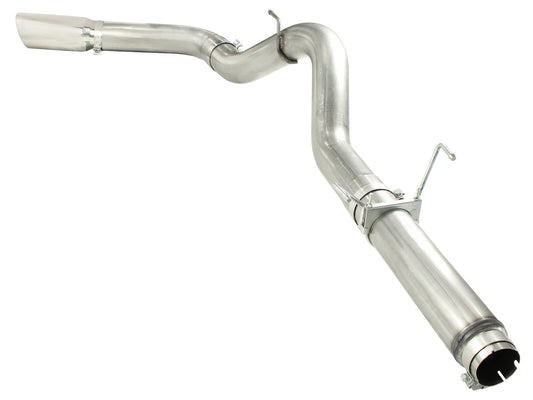 Atlas 5 Inch Aluminized Steel Dpf-Back Exhaust System w/Polished Tip Dodge Diesel Trucks 07.5-12 L6-6.7L (td) aFe Power