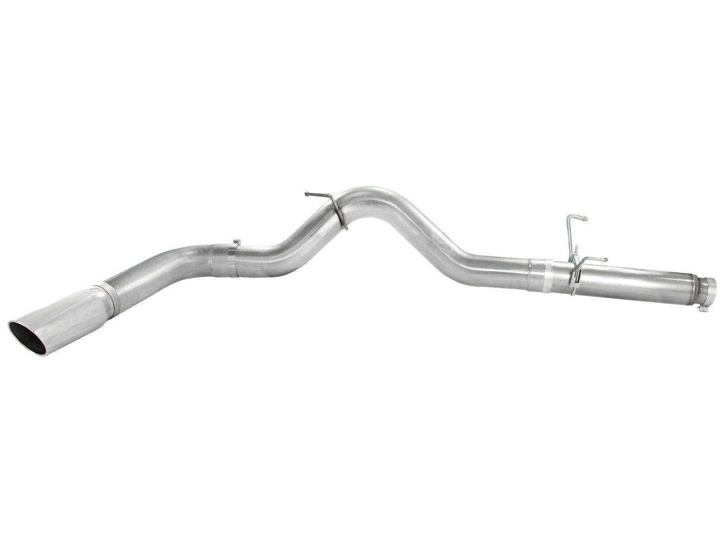 Atlas 5 Inch Aluminized Steel Dpf-Back Exhaust System w/Polished Tip Dodge Diesel Trucks 07.5-12 L6-6.7L (td) aFe Power