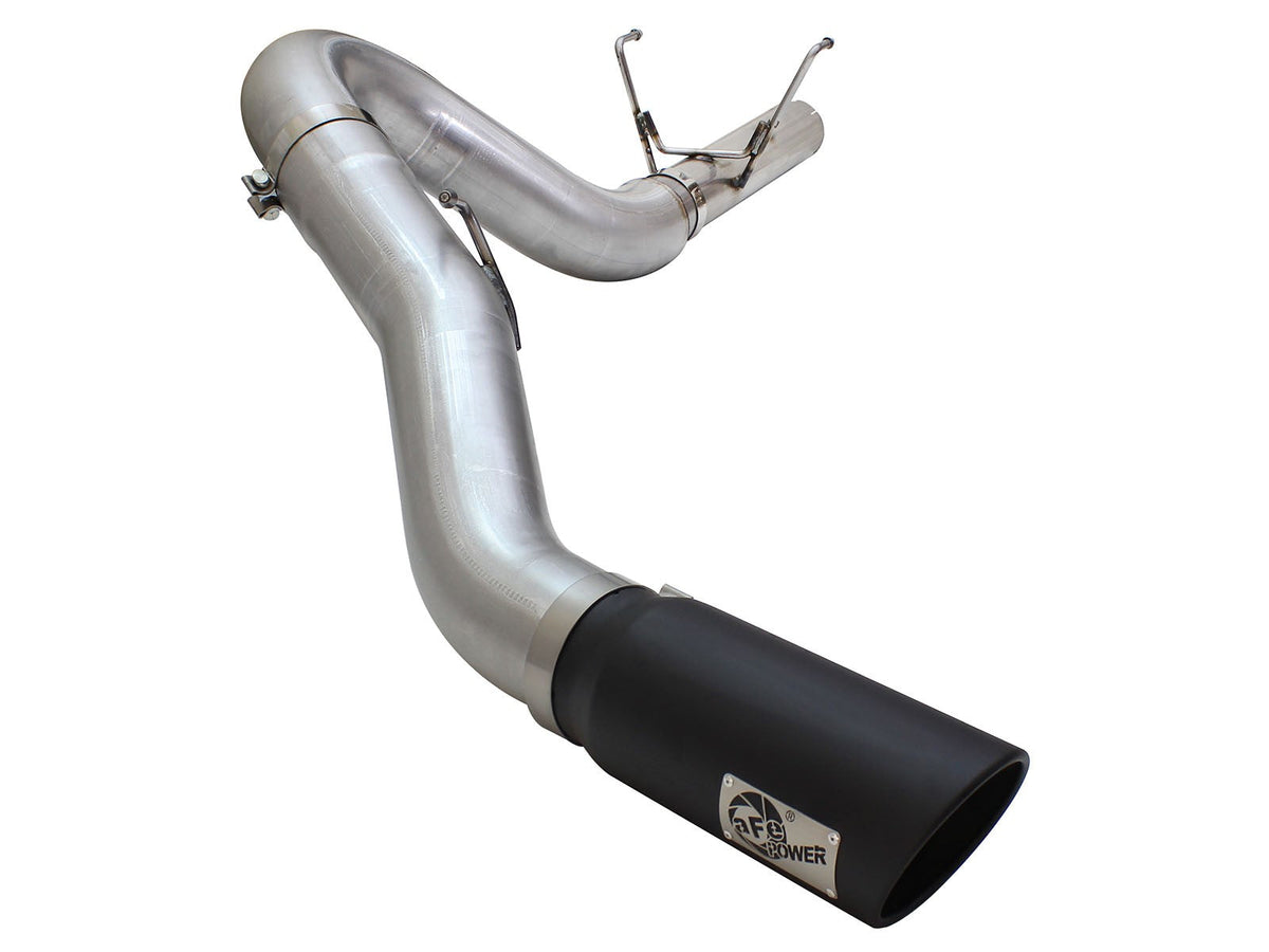 Atlas 5 Inch Aluminized Steel Dpf-Back Exhaust System w/Black Tip Dodge Ram Diesel Trucks 13-18 L6-6.7L (td) Crew Cab aFe Power aFe Power