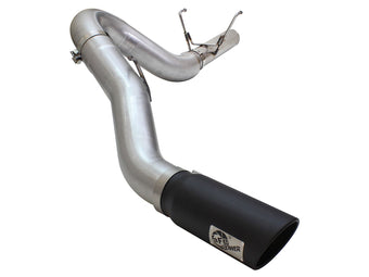 compare product Atlas 5 Inch Aluminized Steel Dpf-Back Exhaust System w/Black Tip Dodge Ram Diesel Trucks 13-18 L6-6.7L (td) Crew Cab aFe Power